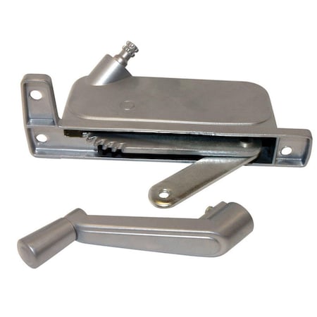 Barton Kramer Silver Aluminum Left Awning Window Operator for Keller & P.G.T Windows 5495411